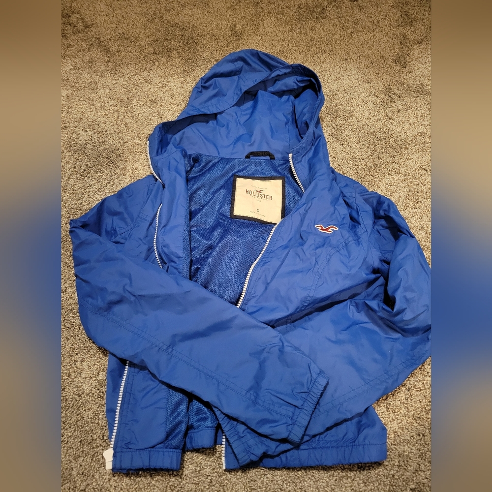 Blue size S Holliser Co. windbreaker